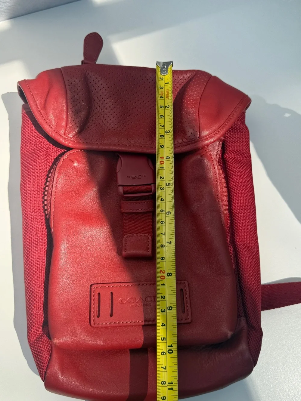 Coach vintage red backpack